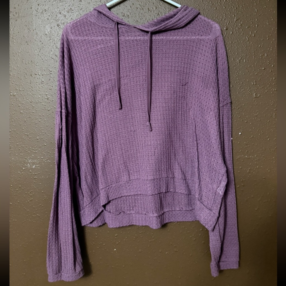 $5 for $20 item: PINK Victoria's Secret Lavender Waffle Knit Hoodie